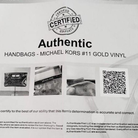 Michael Michael Kors w/COA Metallic Patent Leather Berkley Clutch - Picture 7 of 7